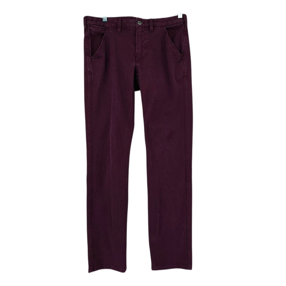 Bonobos Pants 30x30 Mens Burgundy Tailored Corduroy 5-Pocket Casual Preppy